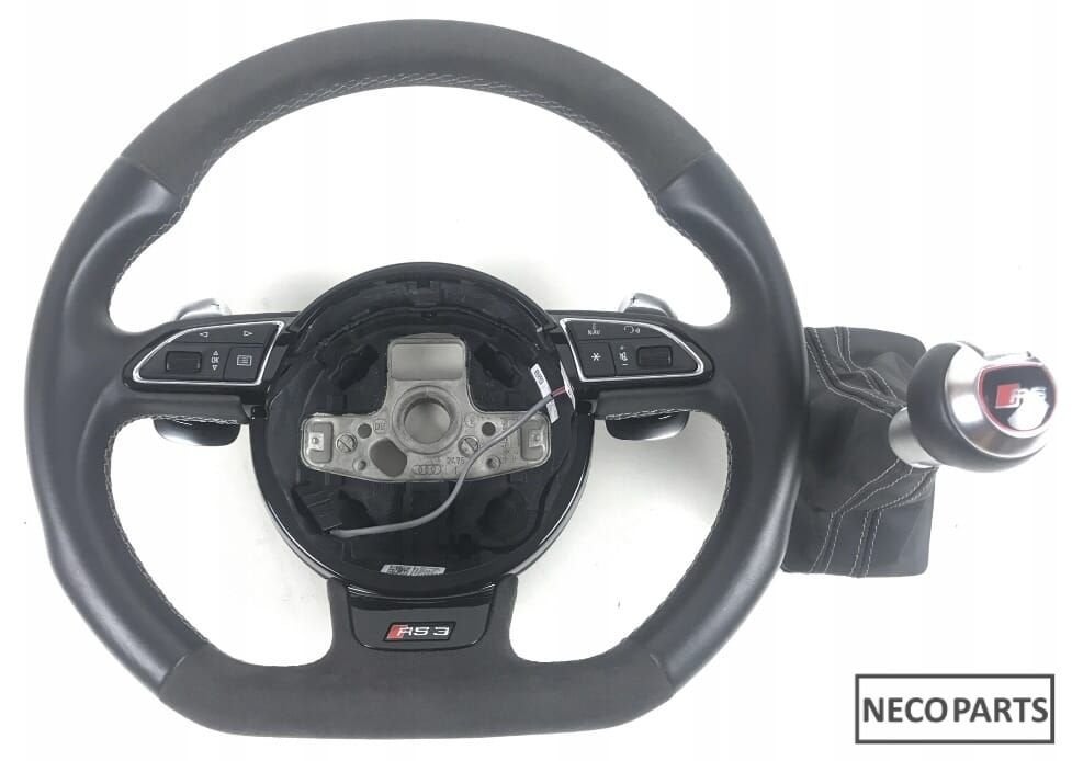 AUDI A3 8V RS3 S3 STUUR STUURWIEL VERSNELLINGSPOOK POOK, Auto-onderdelen, Besturing, Audi, Gebruikt, Ophalen of Verzenden