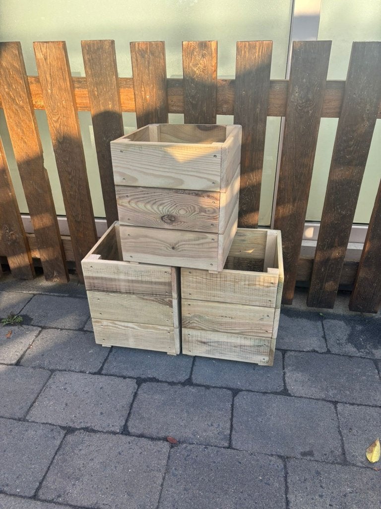 plantenbakken 30x30x30 geimpregneerd hout, Jardin & Terrasse, Bacs à fleurs & Jardinières, Neuf, Enlèvement ou Envoi, Rijkevorsel