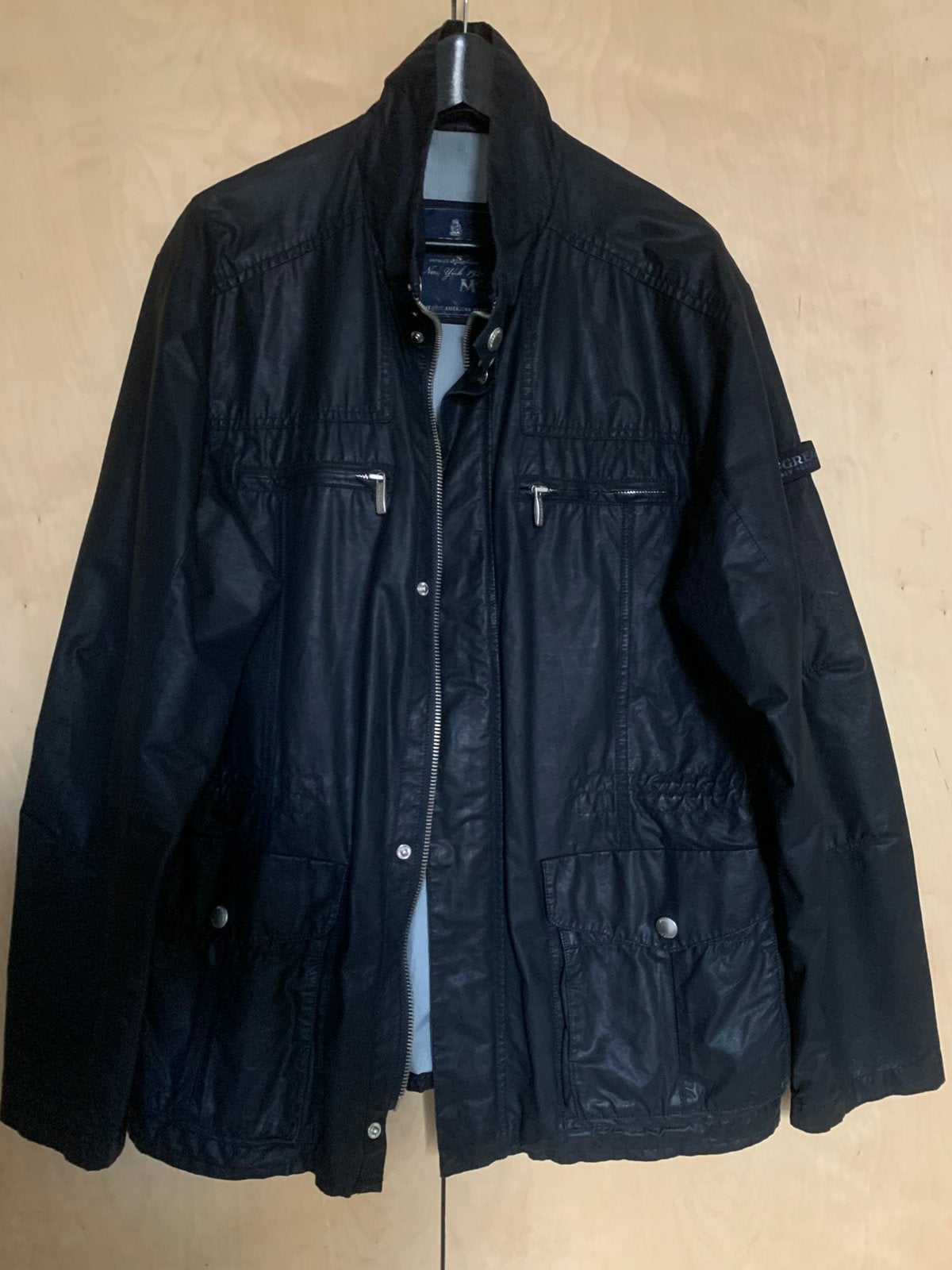Marineblauwe jas MC GREGOR XL, Ophalen of Verzenden, Gedragen, Blauw