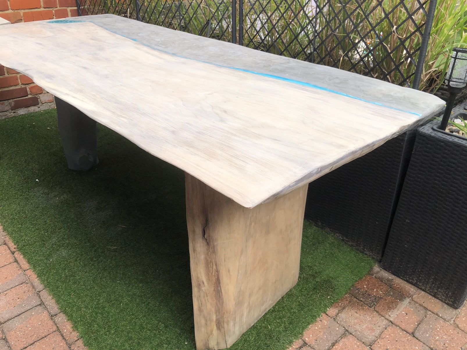 Tuintafel 1.85m op 77cm, Ophalen, Zo goed als nieuw, Hout