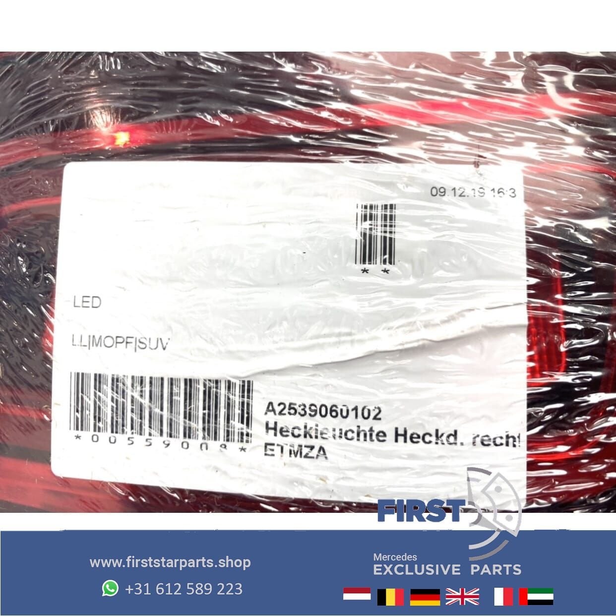 X253 GLC63 AMG FACELIFT LED ACHTERLICHT SET RECHTS 2021 orig, Gebruikt, -, Ophalen of Verzenden, -