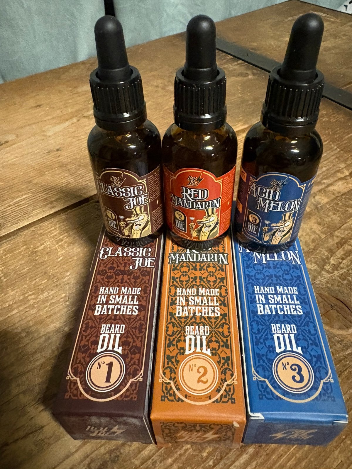 HUILE A BARBE LUXE HEY JOE DIFFERENTS PARFUMS LOT DE 3 NEUF, Enlèvement ou Envoi, Neuf, Soins
