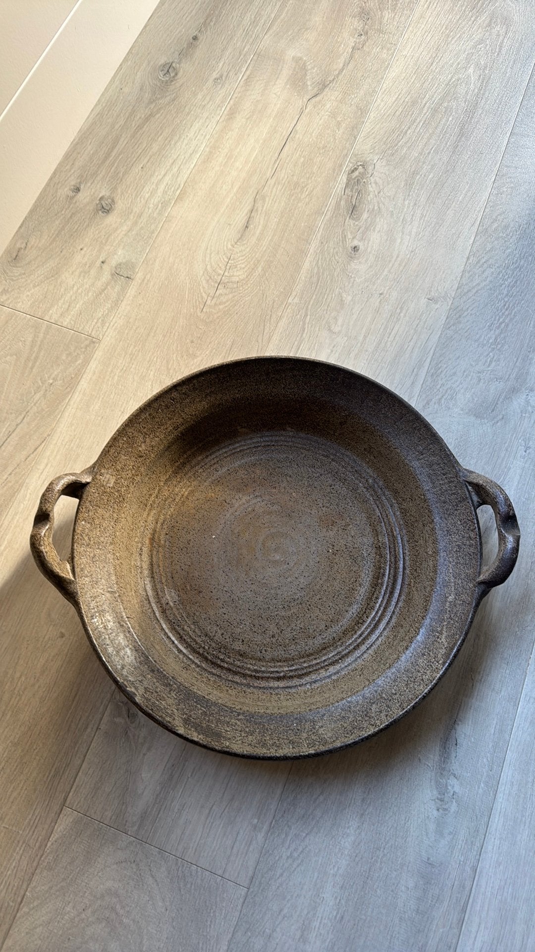 Grote schaal in aardewerk, Antiek en Kunst, Antiek | Schalen, Ophalen