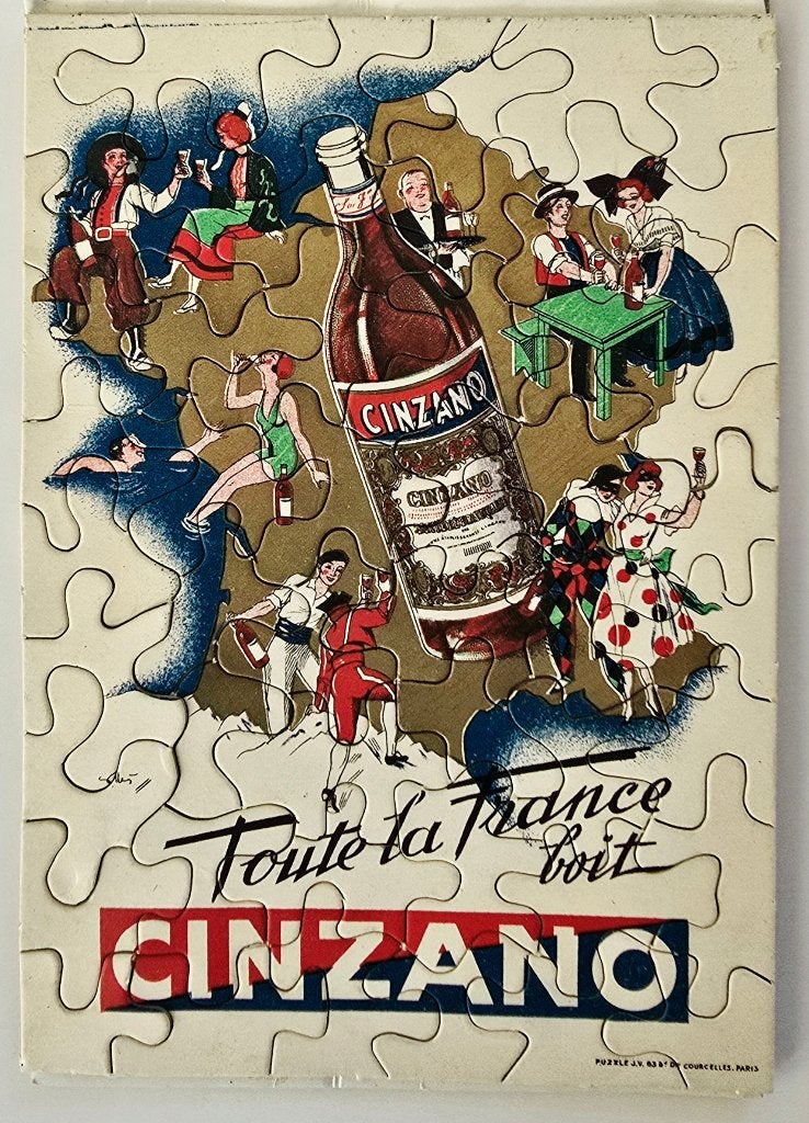 CINZANO – Puzzle Publicitaire – Advertising Jig-Saw n15, Enlèvement ou Envoi, Utilisé, Panneau publicitaire