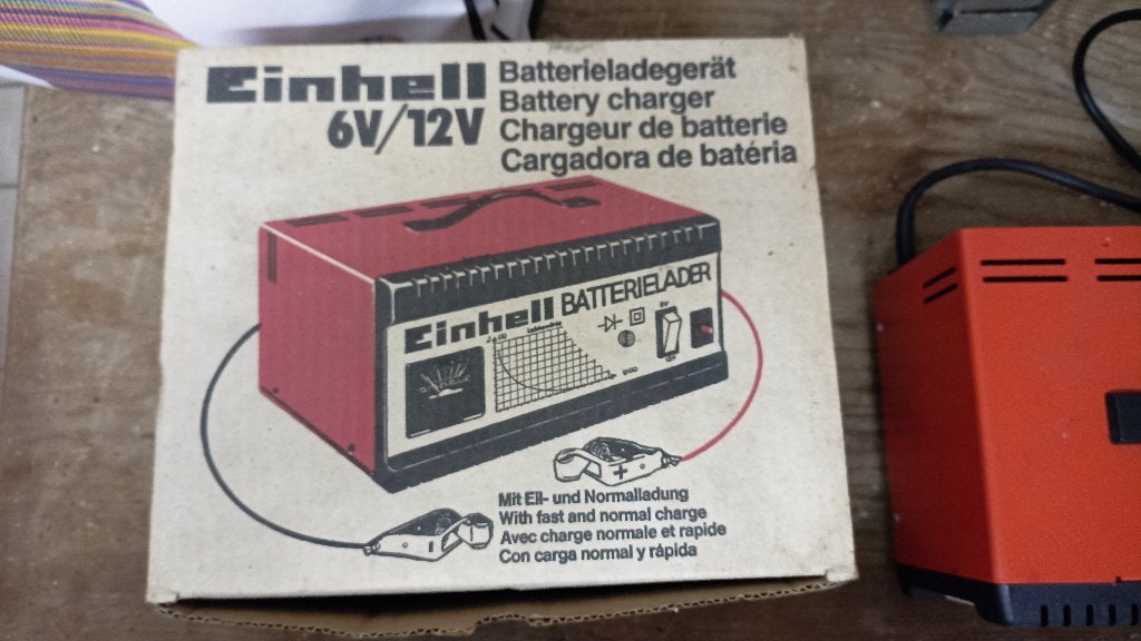 Batterijlader 6V /12V Einhell, Auto-onderdelen, Accu's en Toebehoren, Ophalen, Gebruikt