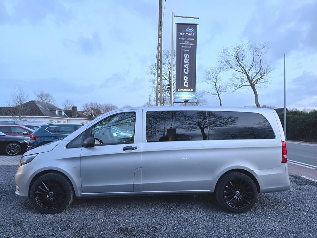 MERCEDES VITO TOURER LONG 114CDI/CAMÉRA EN CUIR/CRUIS/PDC, Argent ou Gris, Euro 6, Entreprise, Entretenue par le concessionnaire