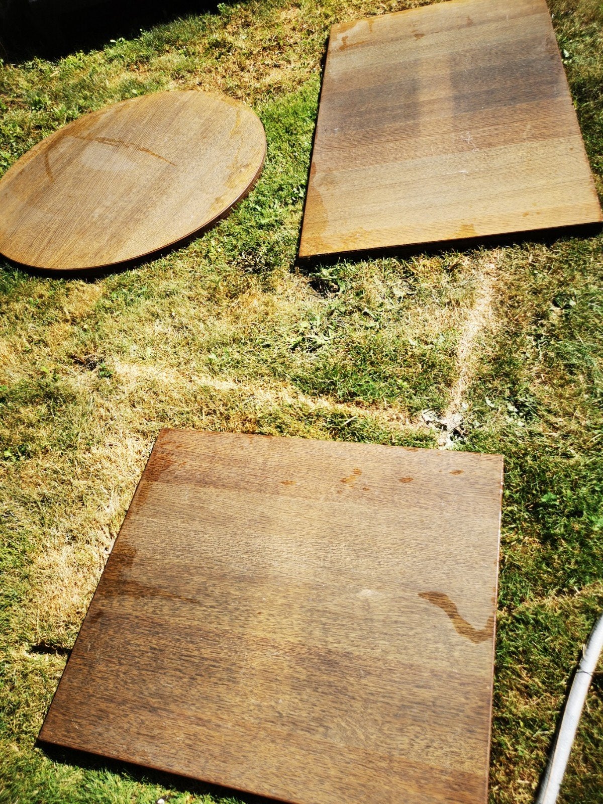 3 tafel bladen, Huis en Inrichting, Ophalen, Rond