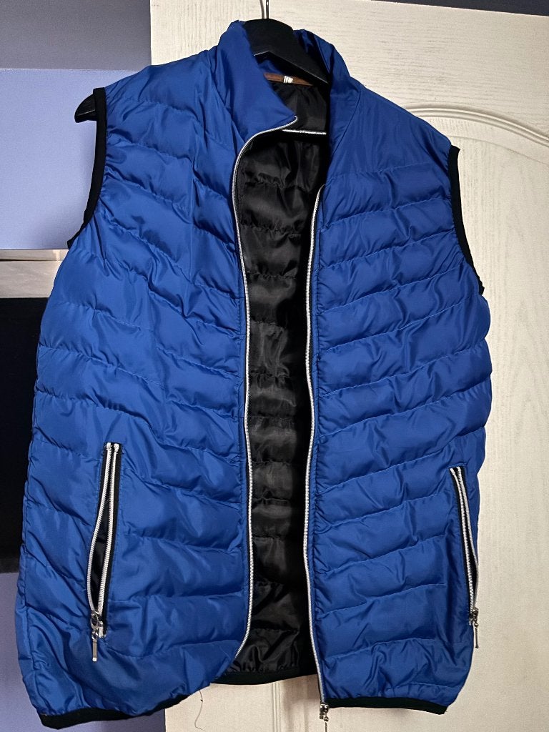 Vest, Ophalen, Nieuw, Maat 52/54 (L), Blauw