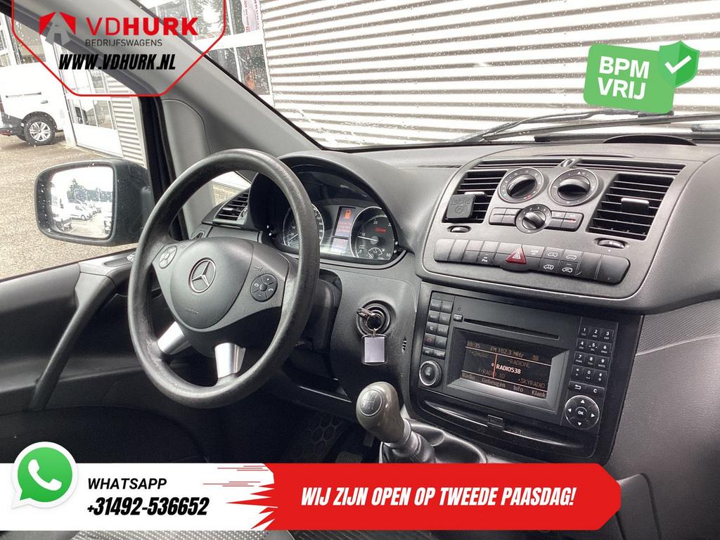 Mercedes-Benz  Vito 113 CDI DC Dubbel Cabine EXPORT ONLY 20, Auto's, Parkeersensor, Zwart, Mercedes-Benz, Bedrijf