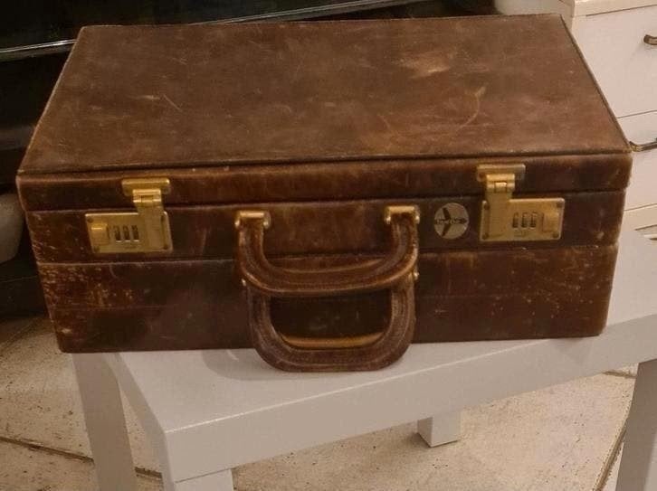 Vintage pilotenkoffer met mooie patiné, Verzamelen, Ophalen of Verzenden, Gebruikt, Overige typen