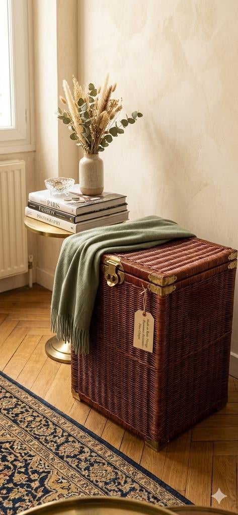 Trop beau panier à linge  en Rotin, Maison & Meubles, Accessoires pour la Maison | Coffres, Enlèvement