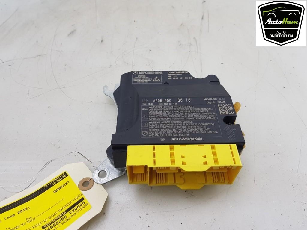 COMPUTER AIRBAG Mercedes-Benz C (W205) (01-2013/06-2021), Auto-onderdelen, Elektronica en Kabels, Mercedes-Benz, Gebruikt