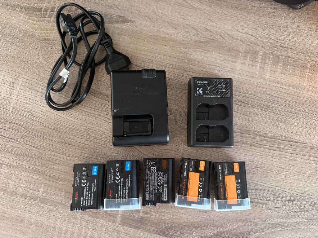 Nikon batterijen EL-15, Gebruikt, Nikon, Batterij, Ophalen of Verzenden