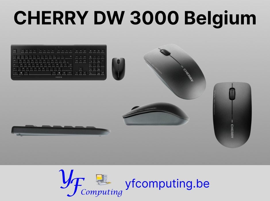 CHERRY DW 3000 draadloos toetsenbord + muis BE, Computers en Software, Toetsenborden, Cherry, Ophalen of Verzenden, Draadloos