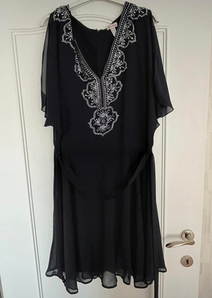Zwart kleed alba moda maat 44, Ophalen of Verzenden, Zo goed als nieuw, Maat 42/44 (L), Zwart