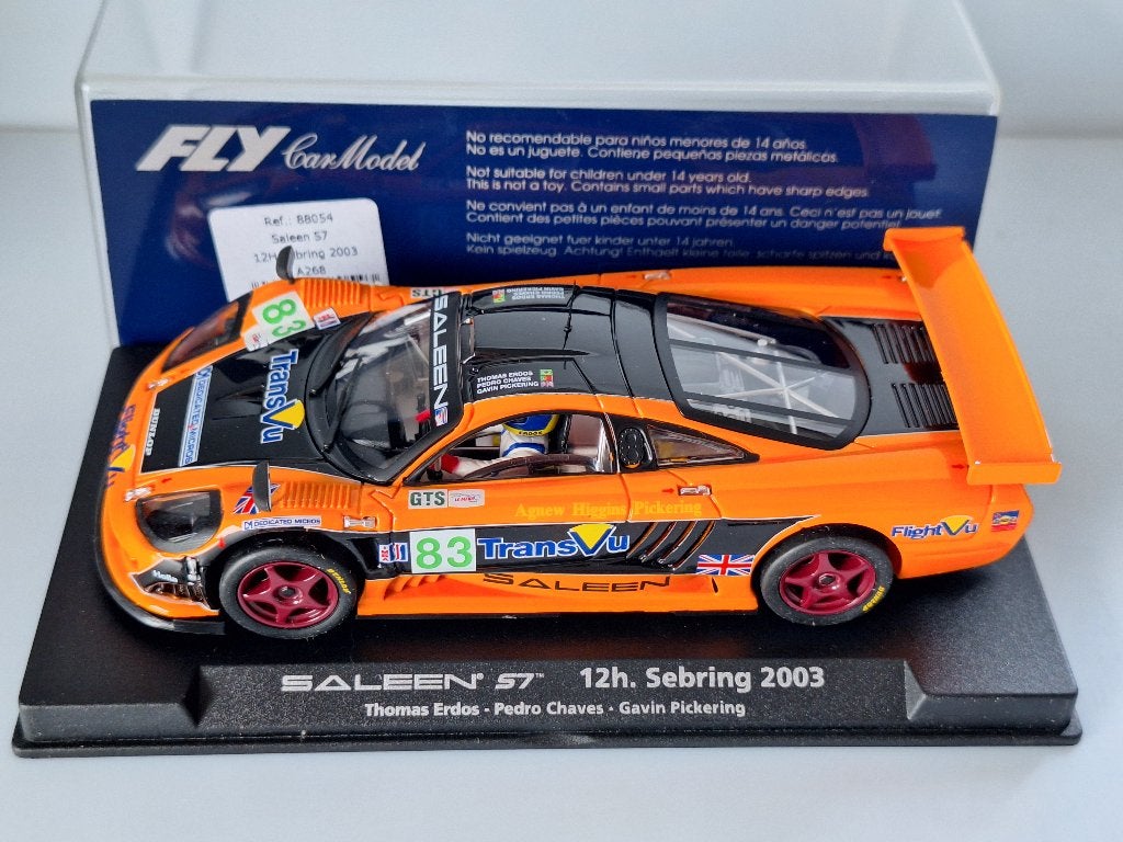 Fly A268 Saleen S7 12 heures Sebring 2003, Enfants & Bébés, Jouets | Circuits, Neuf, Autres marques, Électrique, Circuit