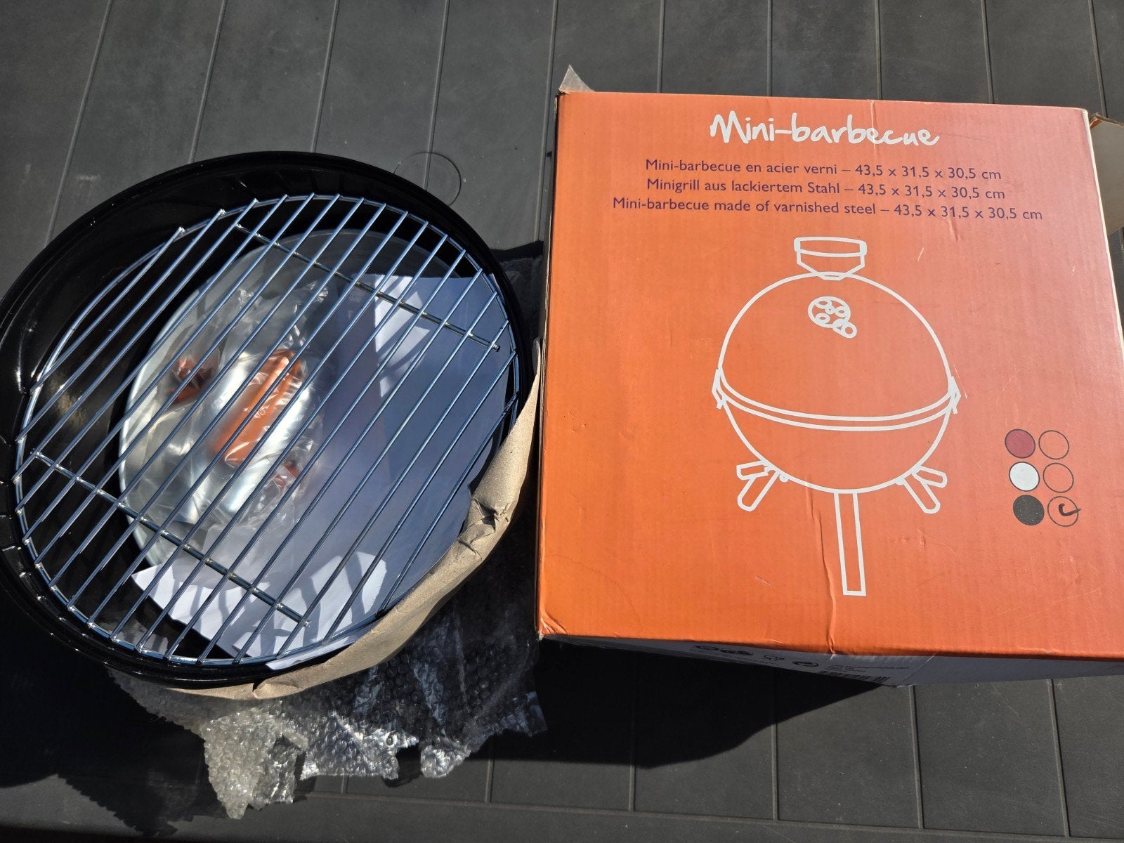 Mini barbecue à charbon My Choice (43,5  31,5  30,5 cm),, Jardin & Terrasse, Enlèvement