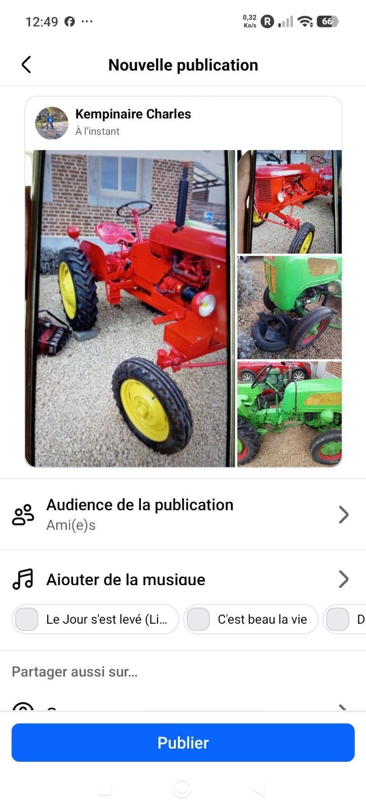 a vendre Tracteur holder b12 papier et ct éventuellement, Ophalen, Gebruikt
