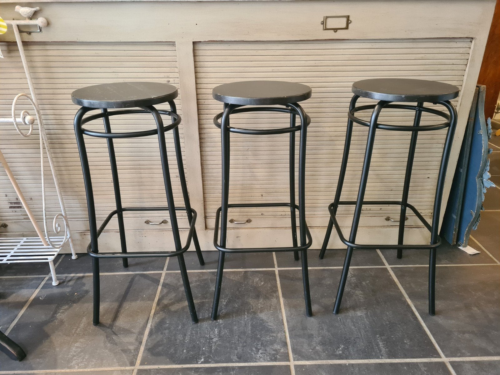 3 chaises de bar vintage Ikea, Maison & Meubles, Tabourets de bar, Enlèvement