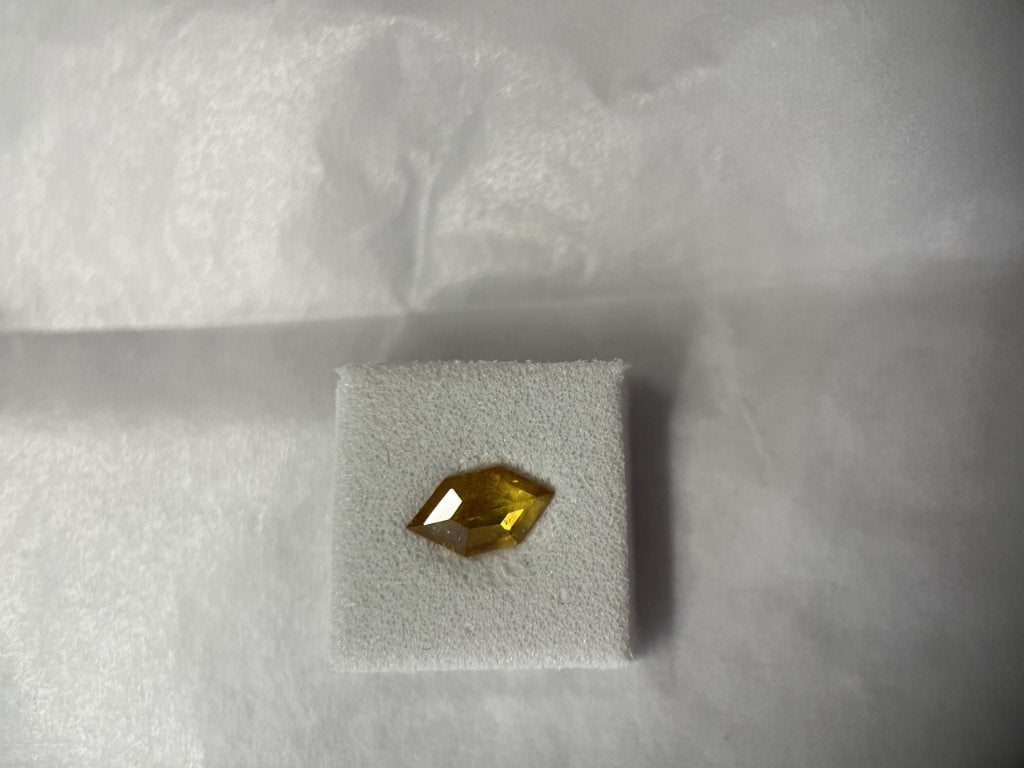 Natural Hexagonal-cut Diamant very good 0,48 ct (40), Handtassen en Accessoires, Edelstenen, Ophalen of Verzenden, Nieuw