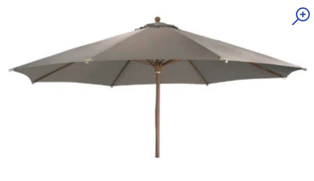 Parasol taupe 3,5 meter, Jardin & Terrasse, Parasols, Enlèvement, Comme neuf, Autres types
