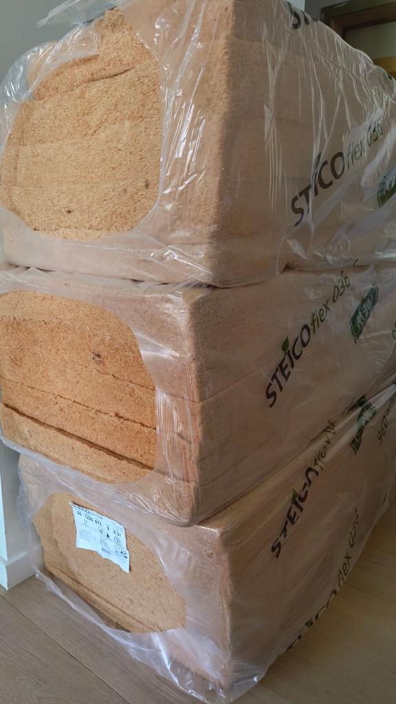 Steicoflex houtwol isolatie + luchtdichtingspapier + tape, Doe-het-zelf en Bouw, Ophalen