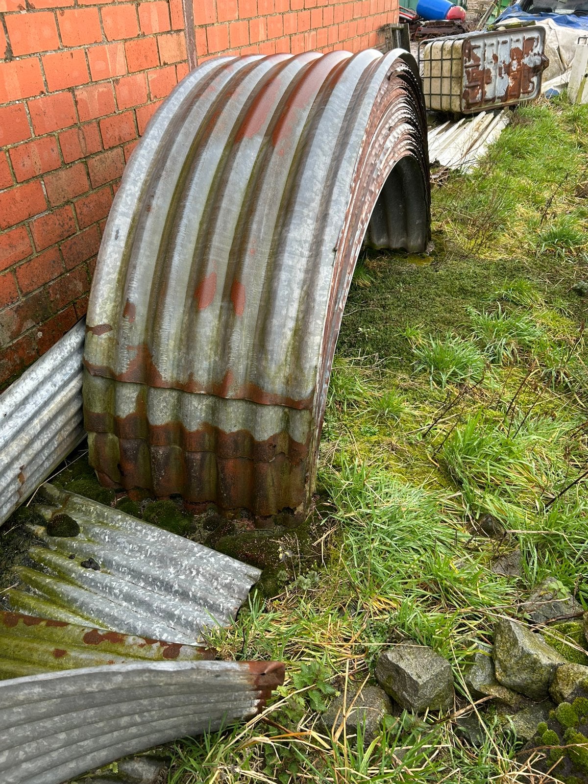 Gebogen witloog platen, Doe-het-zelf en Bouw, Ophalen, Zo goed als nieuw