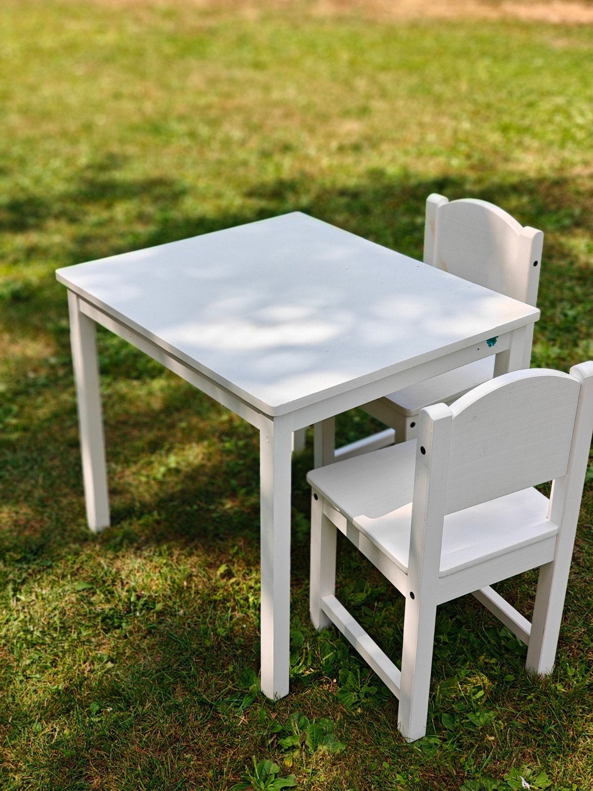 Kinder tafeltje met 2 stoeltjes, Kinderen en Baby's, Kinderkamer | Tafels en Stoelen, Ophalen, Gebruikt, Tafel(s) en Stoel(en)