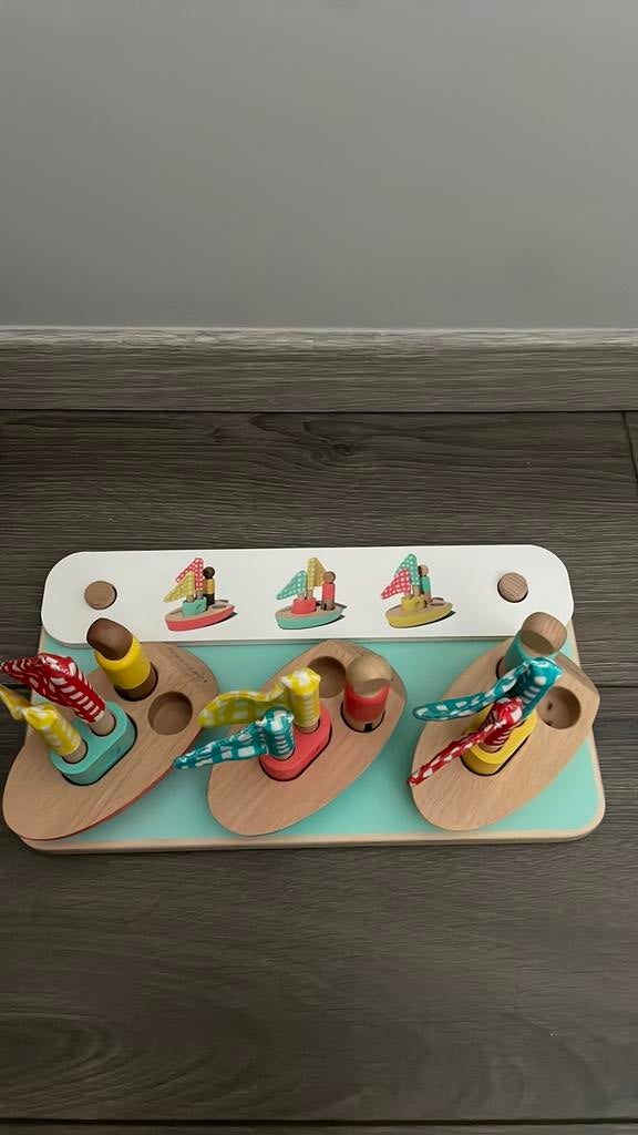Lovery houten speelgoed bootjes en popjes, Kinderen en Baby's, Ophalen, Nieuw