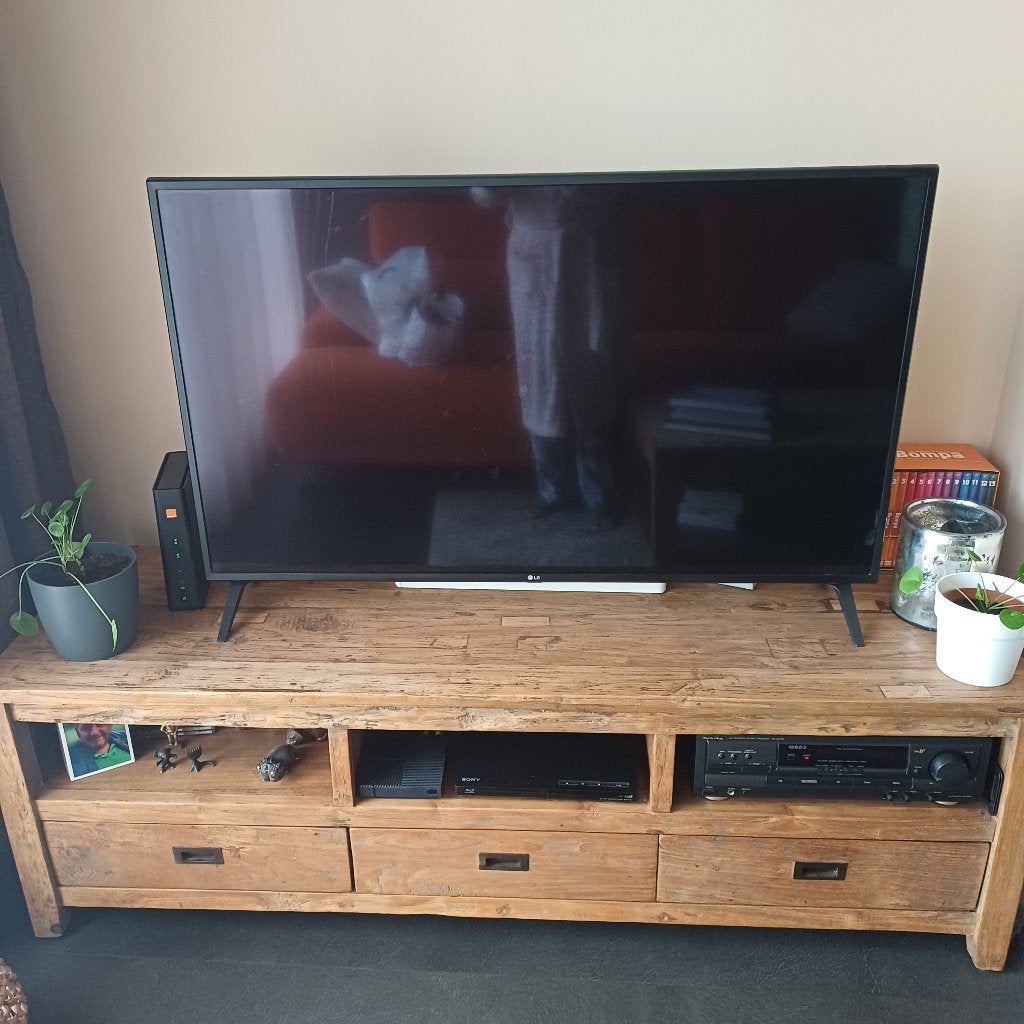 TV kast, Teck, 25 à 50 cm, Moins de 100 cm, 150 à 200 cm