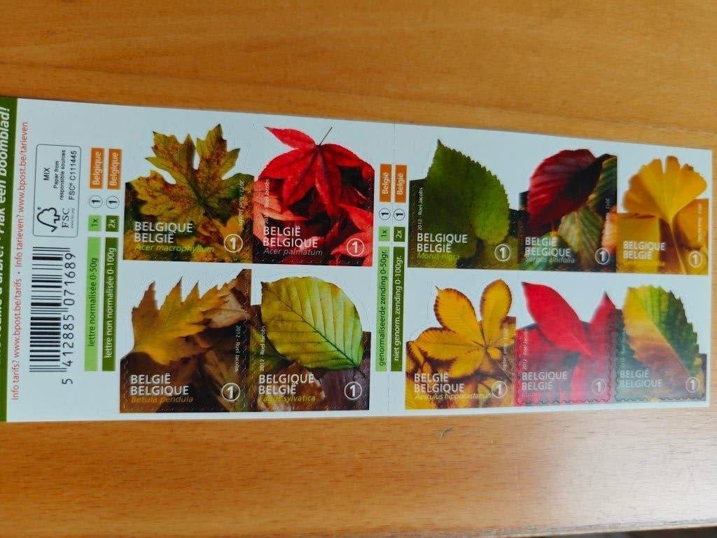 2012 boomblad - OBP B 132 - tarief 1 belgië, Postzegels en Munten, Ophalen of Verzenden, Zonder stempel, Postfris, Postfris