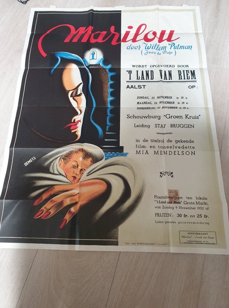 Affiche 't Land Van Riem - Aalst, Verzamelen, Ophalen of Verzenden