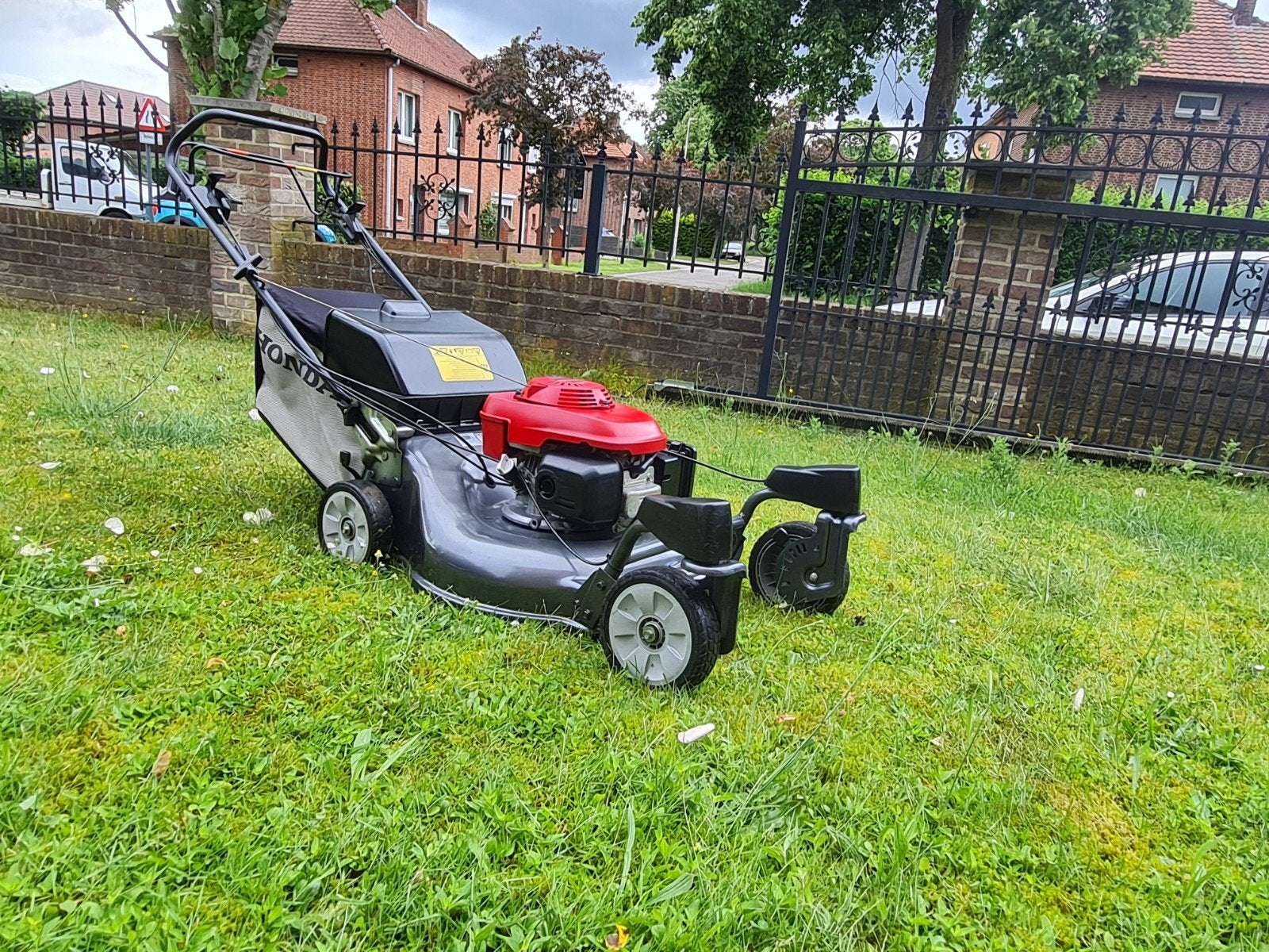Professionele Grasmaaier HONDA HRZ 536 met ZWENKWIELEN, Tuin en Terras, Ophalen, Opvangzak