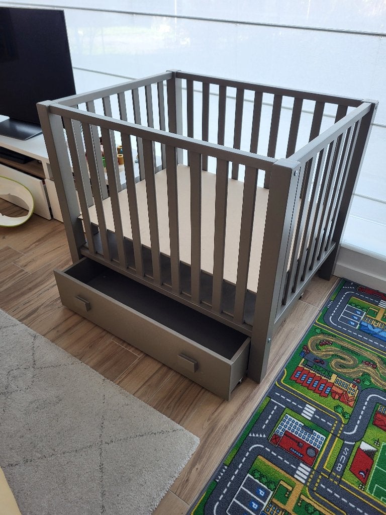Babypark / kinderbox Quax met lade, Ophalen, Gebruikt, Rechthoekig, In hoogte verstelbaar