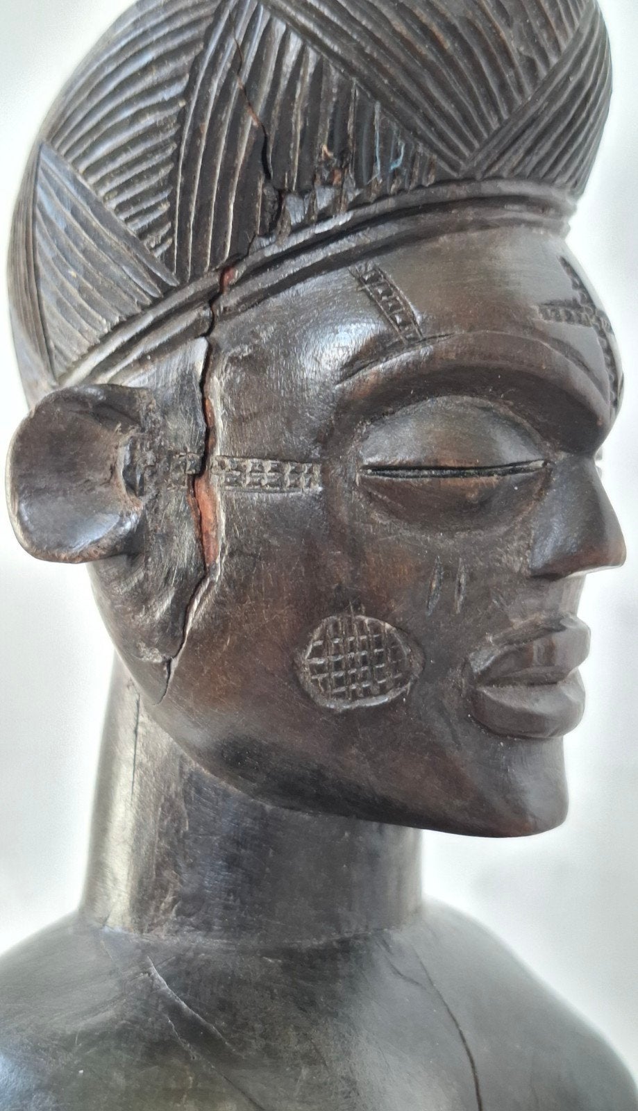Congo/Chokwe buste/koloniaal tijdperk., Verzenden