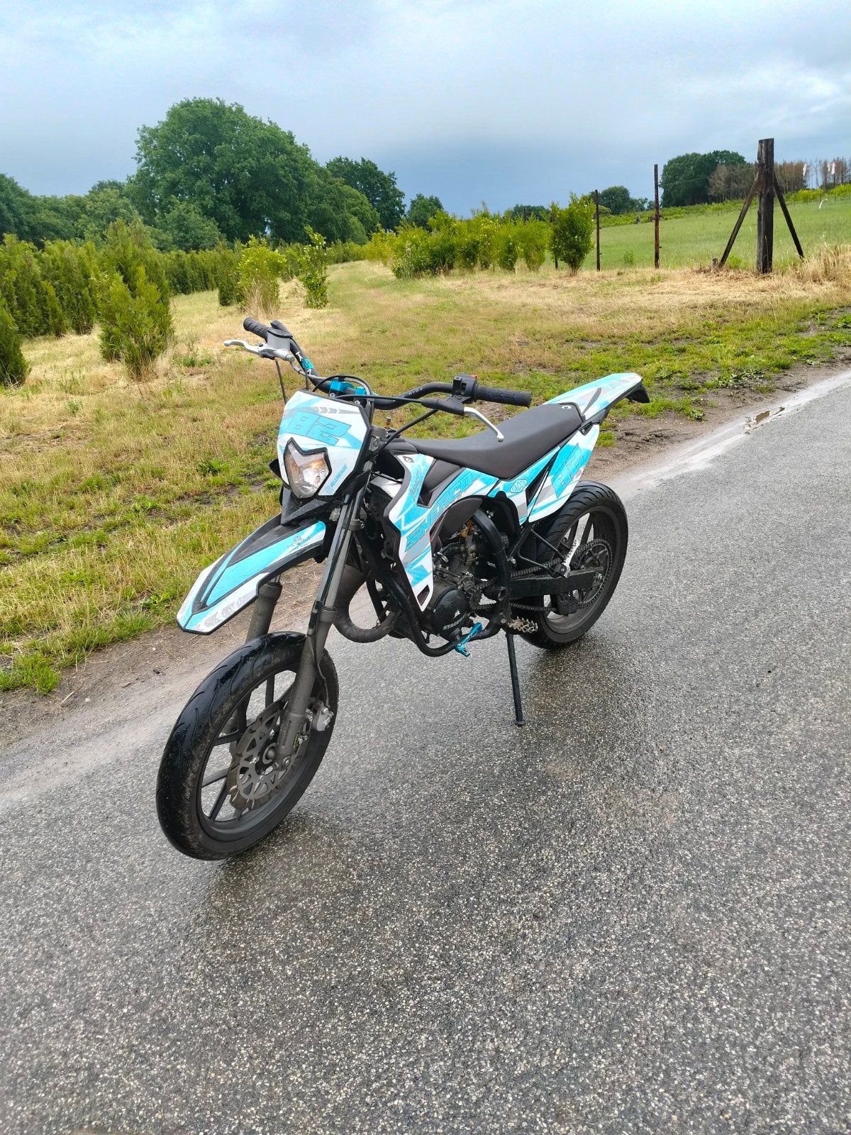 Snelle sherco SM50 b klasse, Ophalen