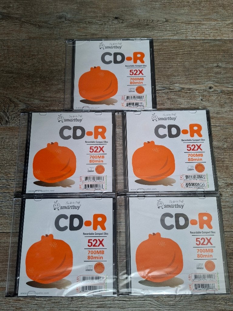 5x sealed CD-R 700 MB - 80 min - SmartBuy, Computers en Software, Ophalen of Verzenden, Nieuw, Cd, SmartBuy