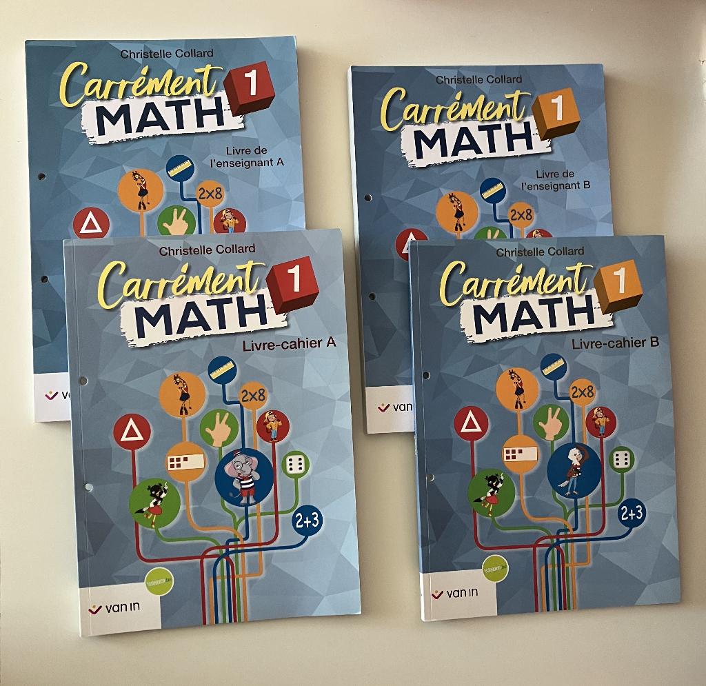 Lot Carrément Math 1 A B (cahiers ex. + guides enseignant), Enlèvement ou Envoi, Neuf