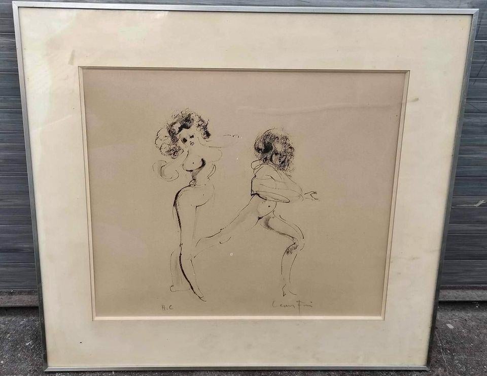 Lithographie hors commerce signe Léonor fini, Enlèvement ou Envoi