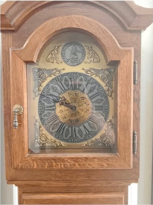 Grande horloge mécanique –superbe cadran, Antiquités & Art, Enlèvement