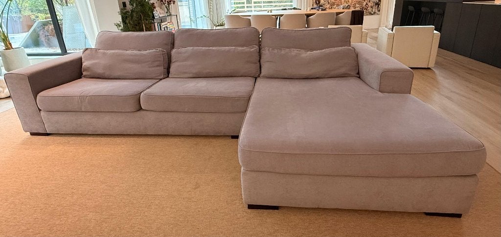 Canapé d'angle gris, Maison & Meubles, 150 cm ou plus, Quatre personnes ou plus, Enlèvement, Utilisé