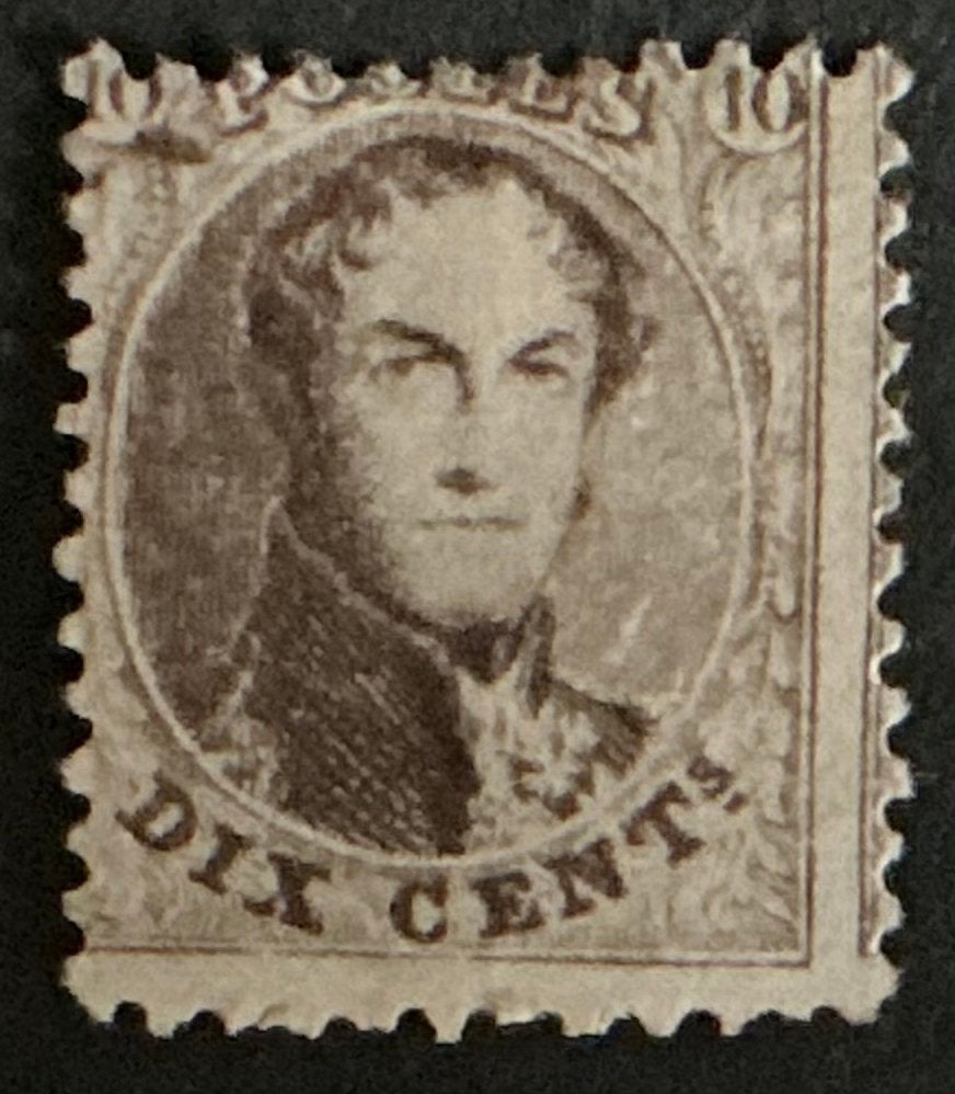 LOT 752. COB : 14 a. LEOPOLD I. Dent. 12.1/2. (*), Enlèvement ou Envoi, Sans gomme, Non oblitéré, Maison royale