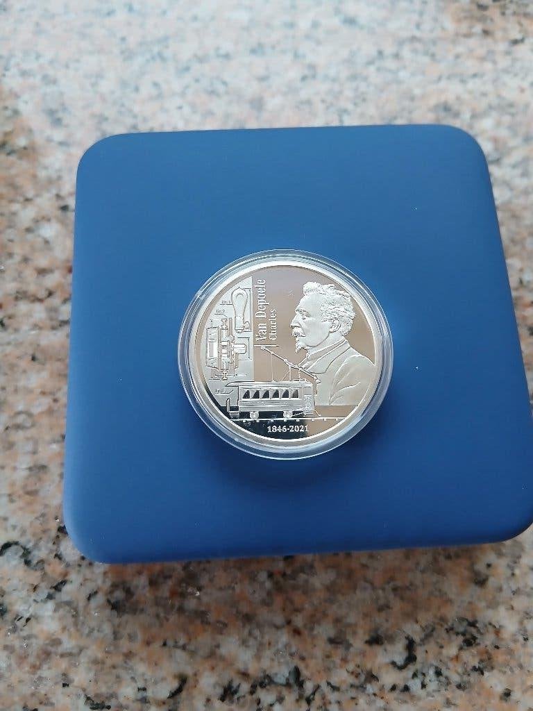 Pièce argent 5 Euros, Enlèvement ou Envoi, Monnaie en vrac, Argent, Belgique