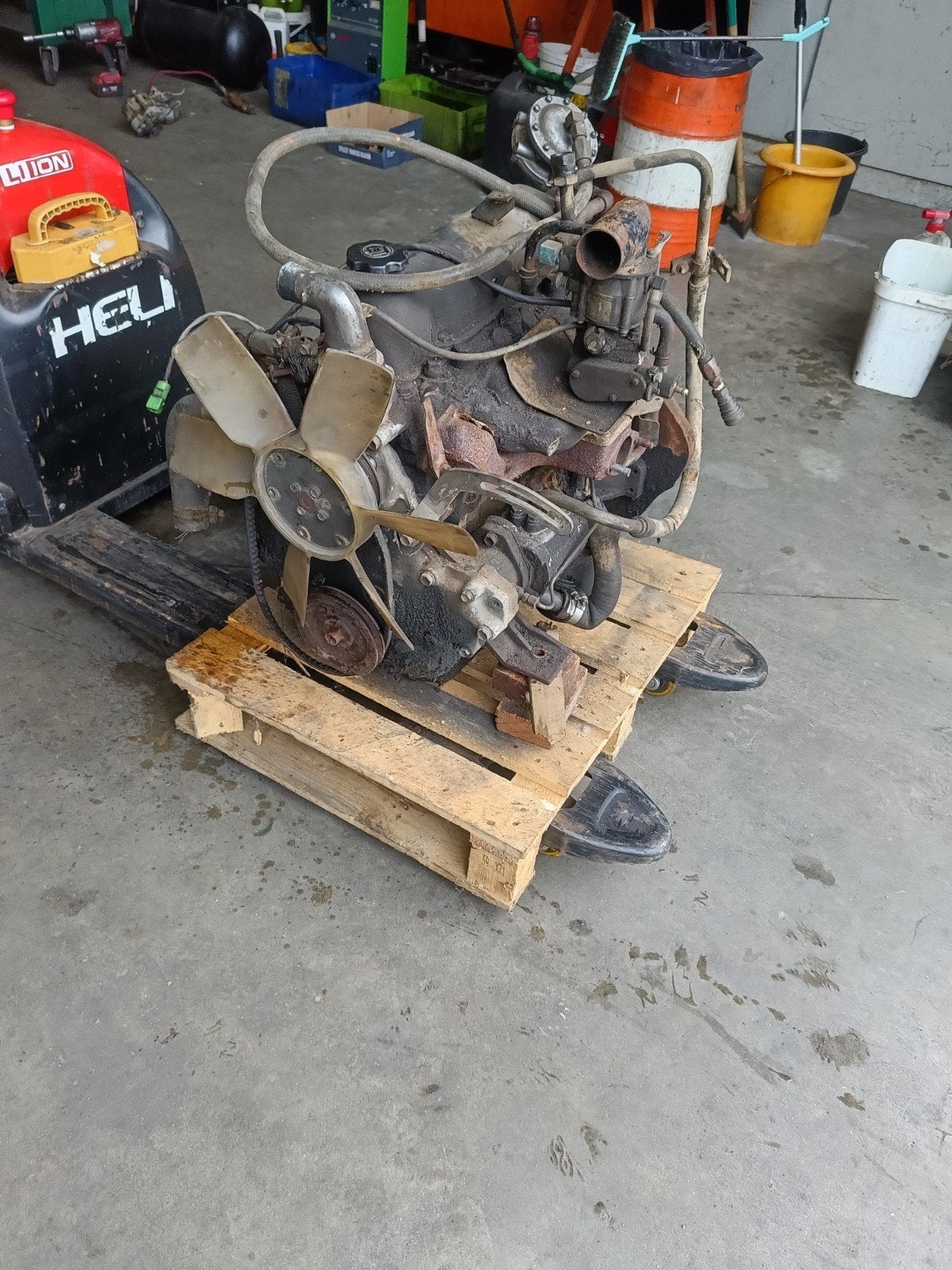 heftruck motor toyota, Ophalen