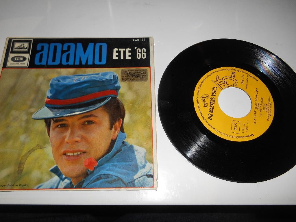 45T 4 pistes Adamo été 66, Enlèvement ou Envoi