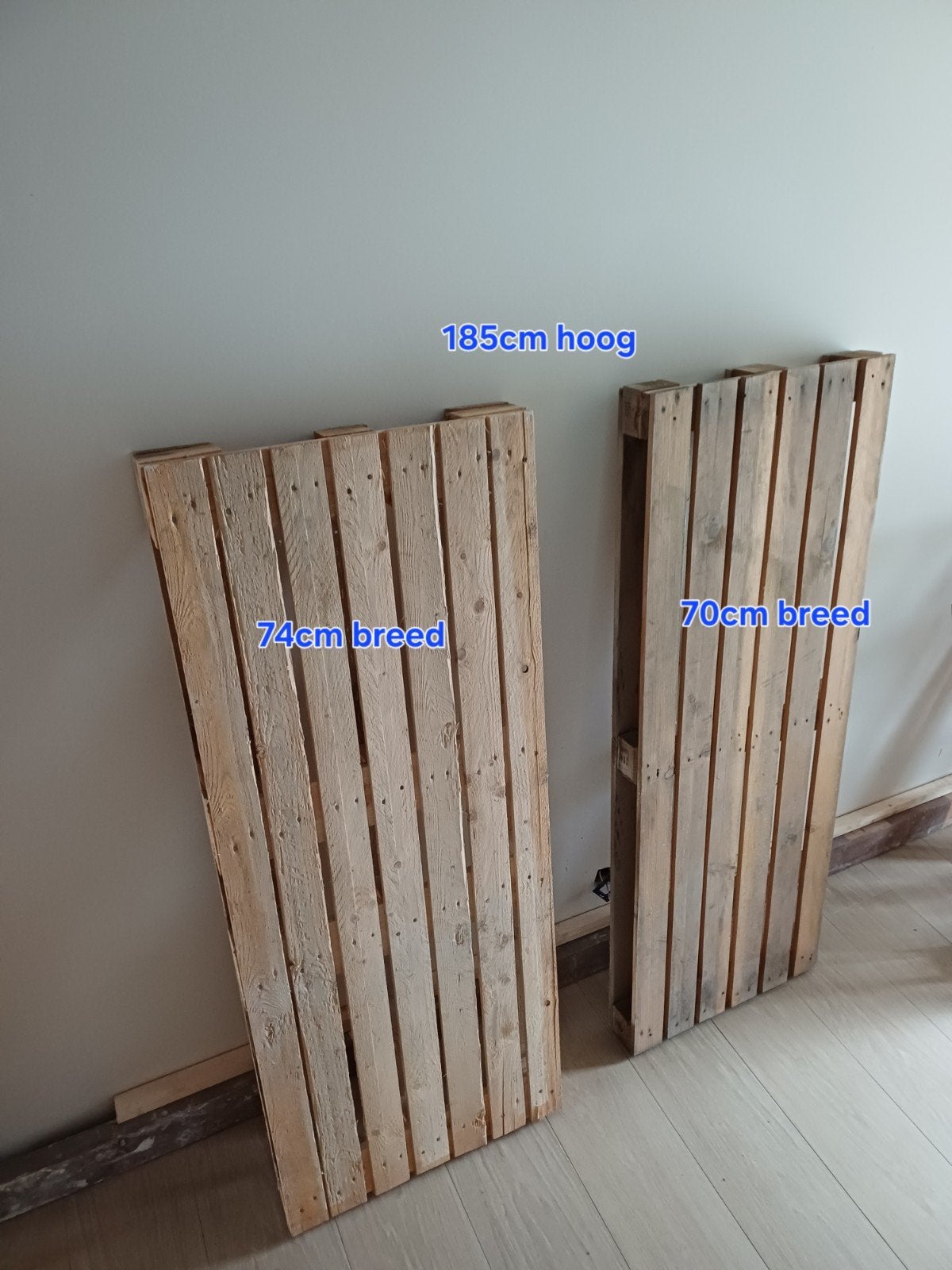 2 solide, zware palletten 70 x 185cm, Doe-het-zelf en Bouw, Hout en Planken, Ophalen