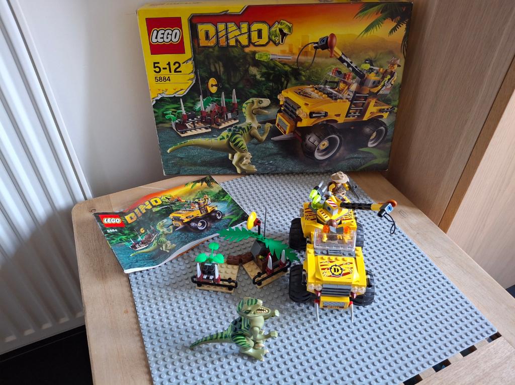 Lego - 5884 - Raptor Chase (Dino's), Lego, Ophalen of Verzenden, Zo goed als nieuw, Compleet
