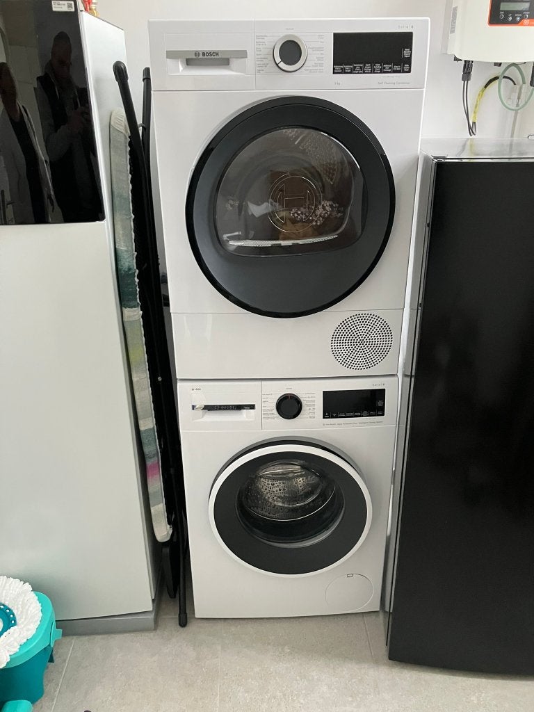 Te koop nieuwe wasmachine Bosch  + droogkast Bosch, 8 à 10 kg, Enlèvement, Neuf