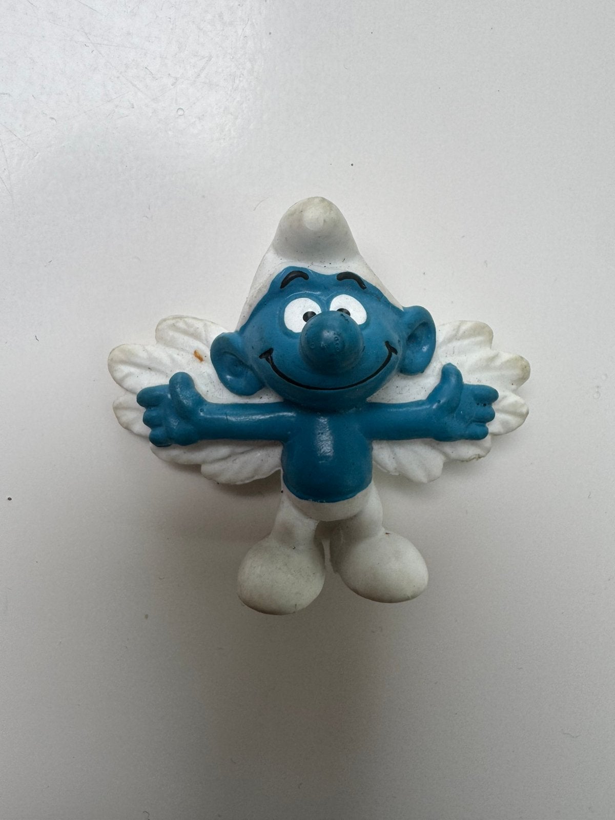 Miniatuur smurf: engelen smurf Peyo, Verzamelen, Ophalen, Gebruikt, Overige Smurfen, Poppetje, Figuurtje of Knuffel