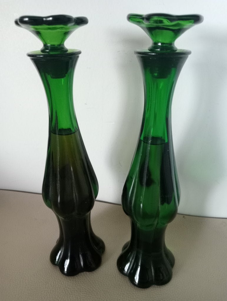 Vintage flesjes met stop/vaas Avon, Ophalen of Verzenden